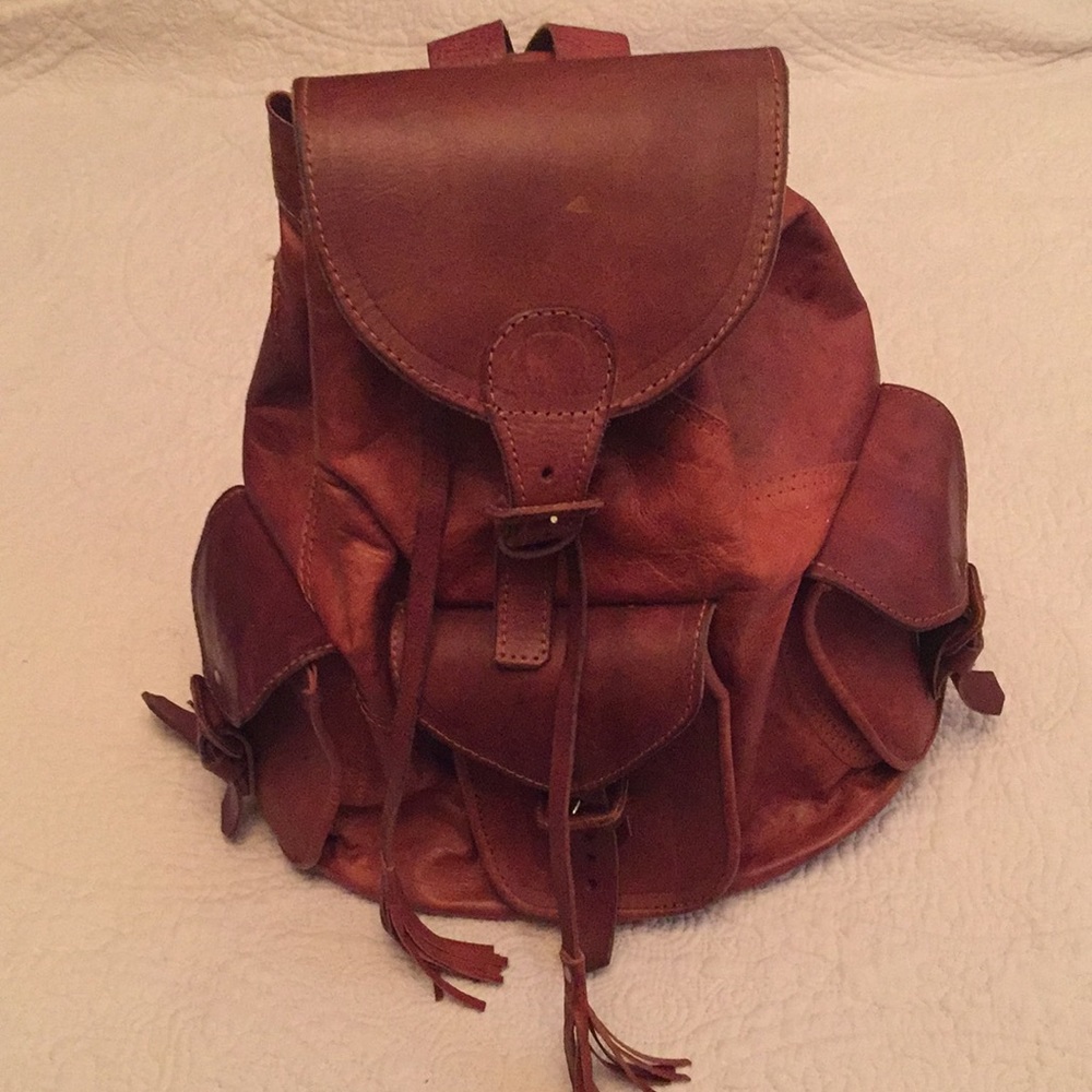 Vintage Leather Backpack